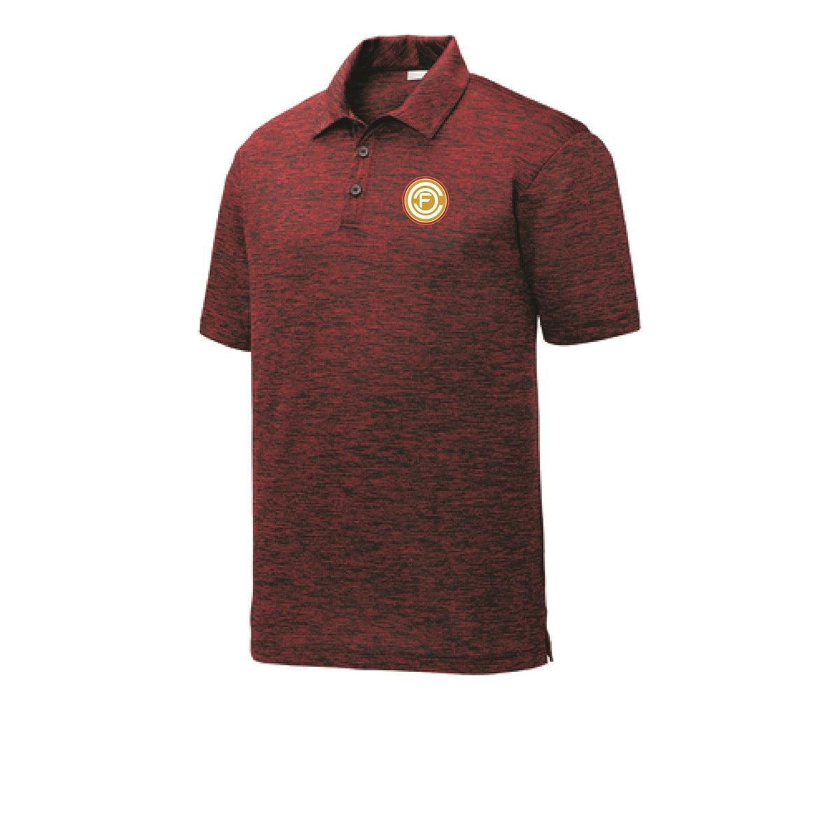 Mens Electric Heather Polo