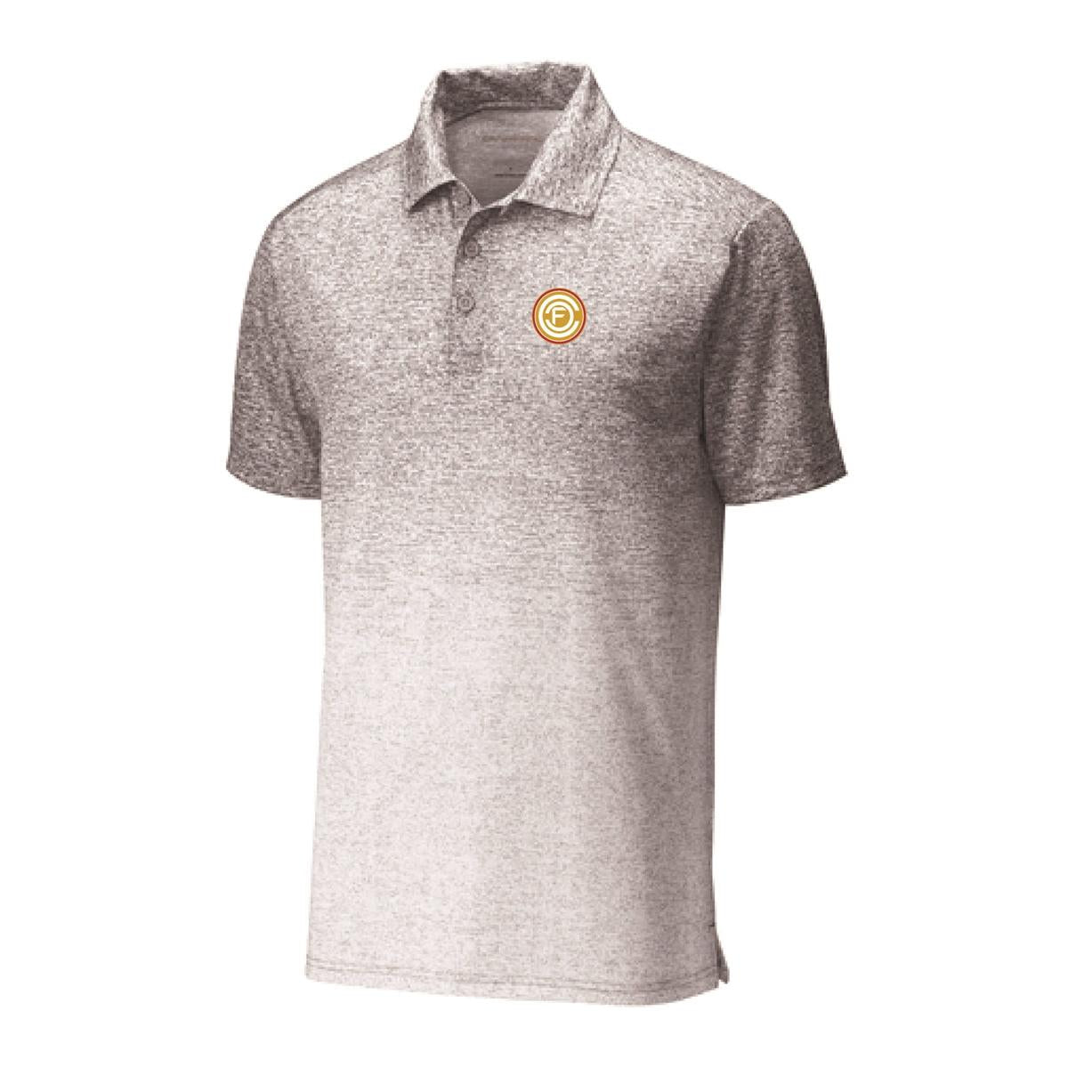 Mens Ombre Heather Polo