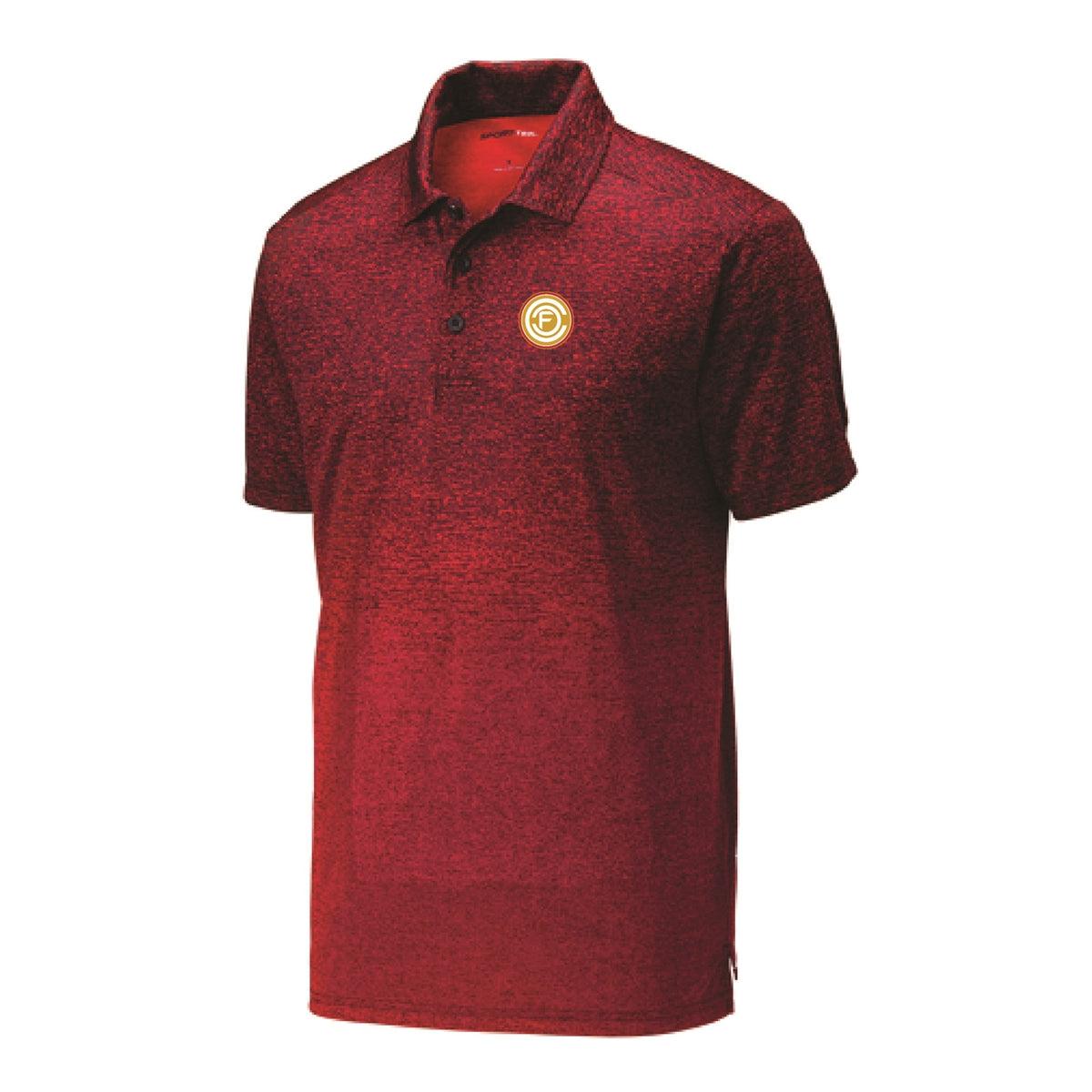Mens Ombre Heather Polo